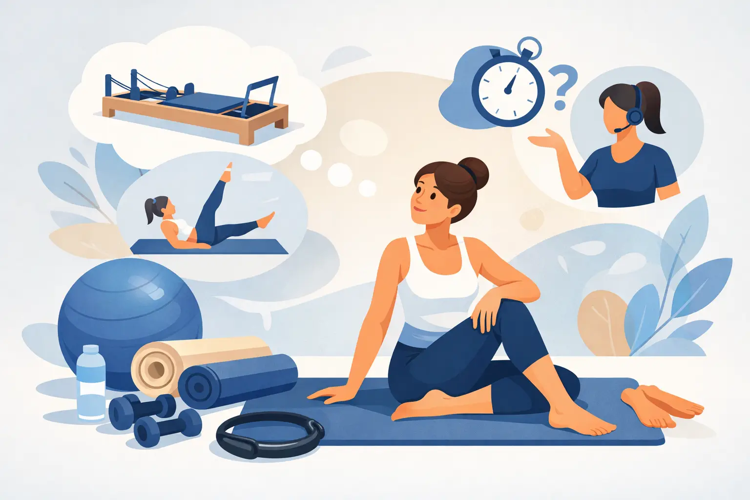 Preguntas sobre primera clase de Pilates
