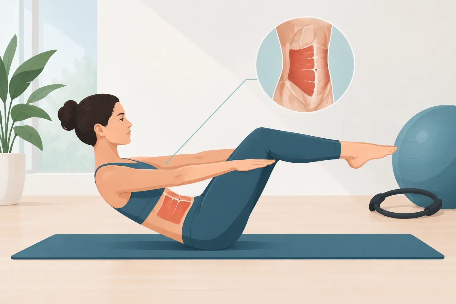 Cómo activar transverso abdominal con Pilates