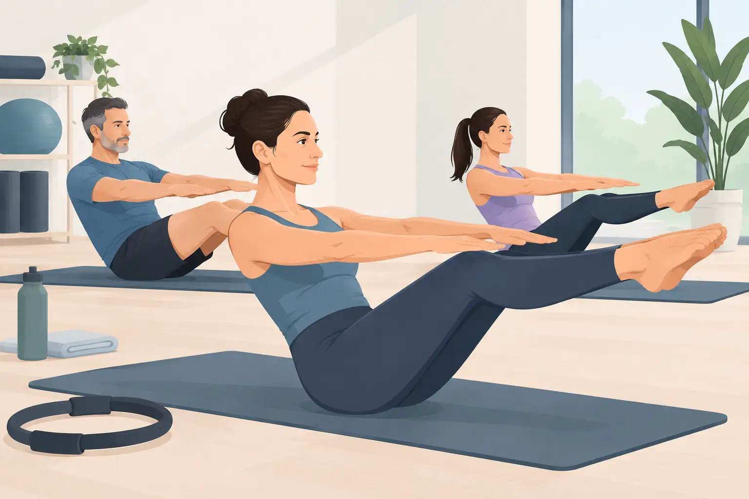 Pilates para adultos activos con resultados