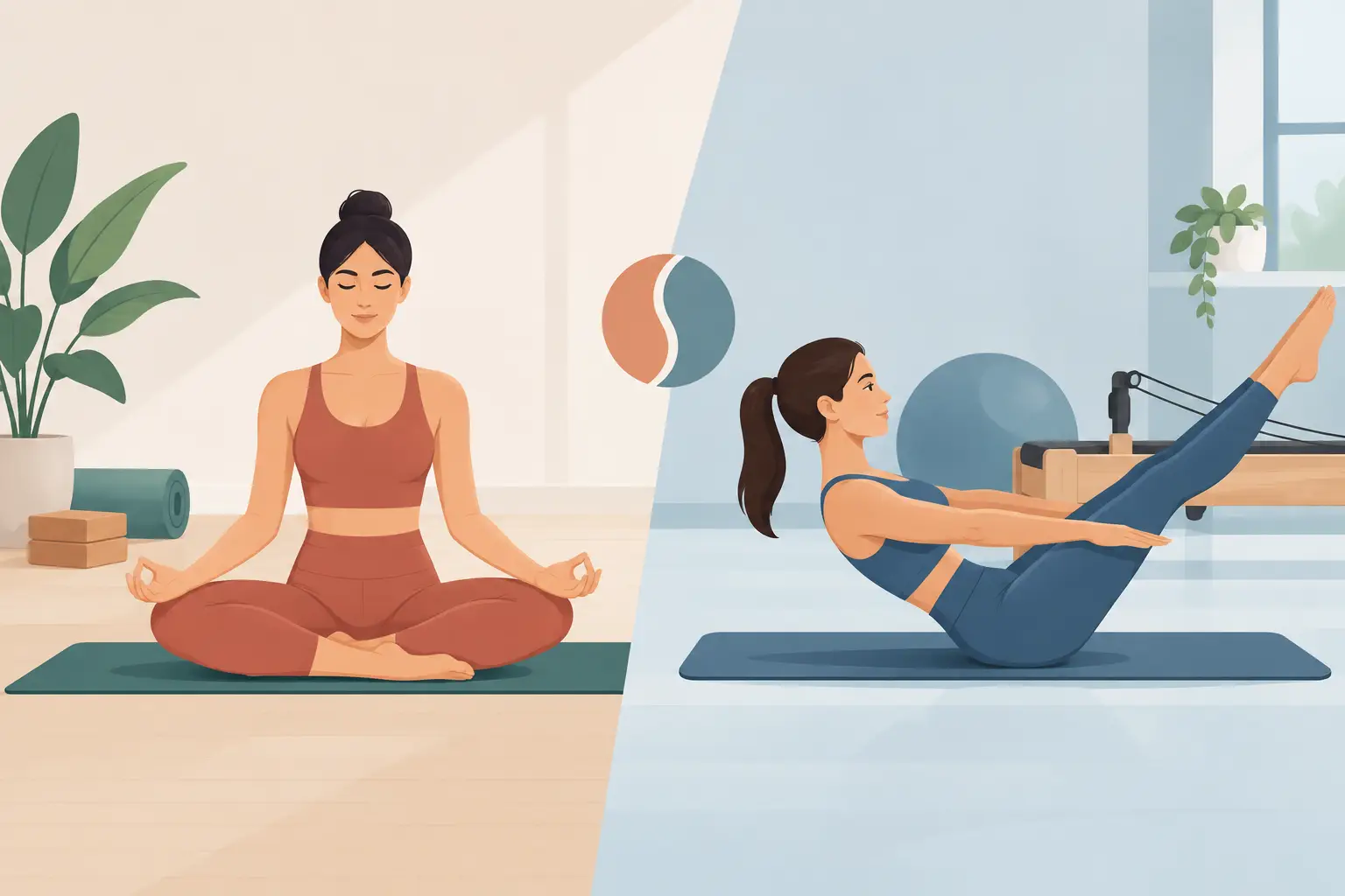 Yoga versus Pilates: ¿cuál te conviene?