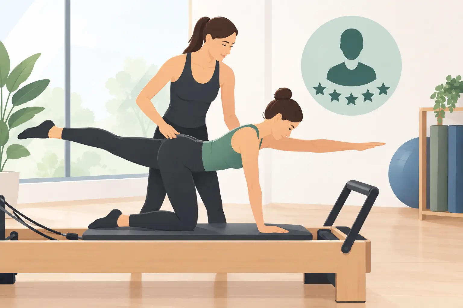 Valoración de instructores expertos en Pilates