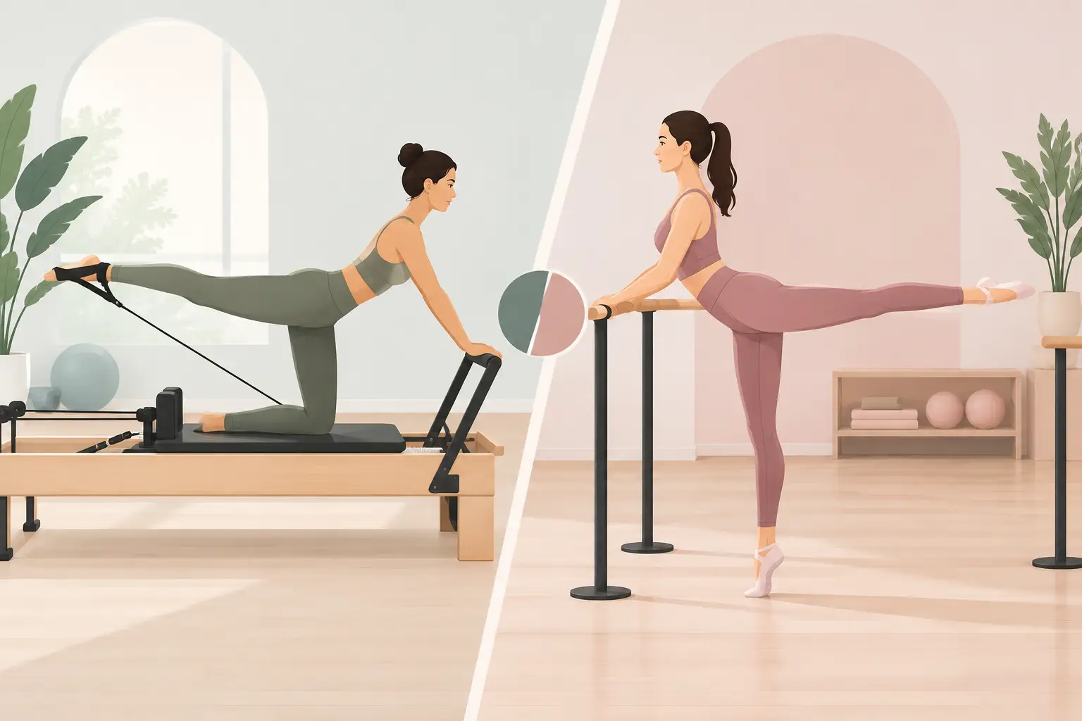 ¿Pilates Reformer versus barre cuál elegir?