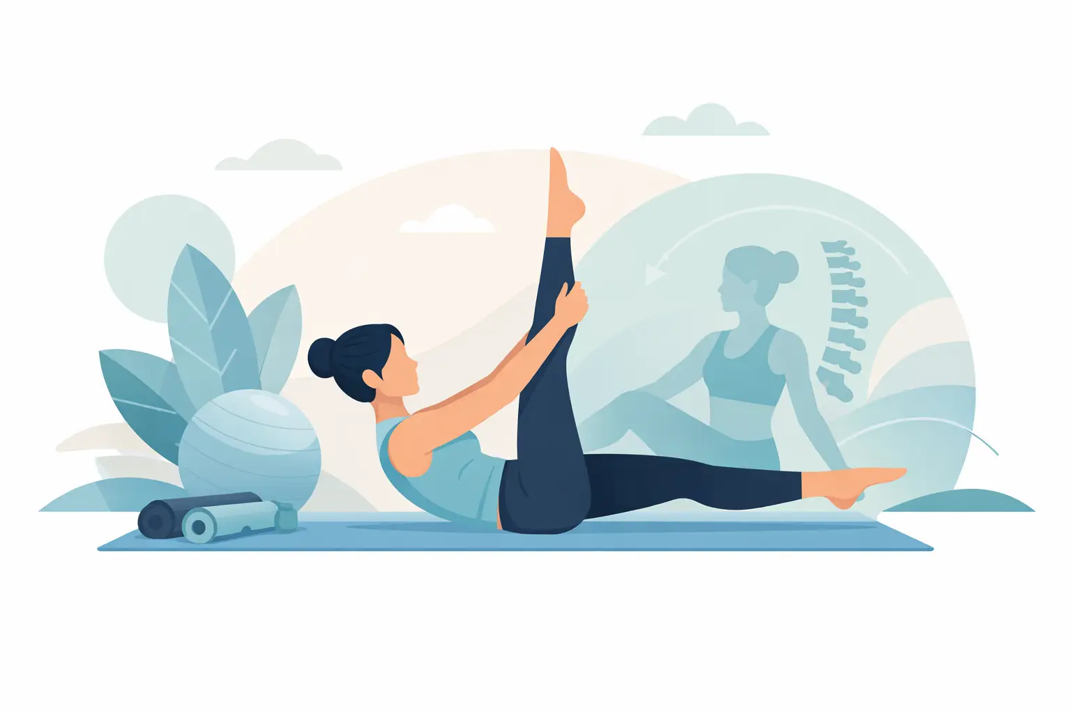 Pilates para movilidad y control corporal