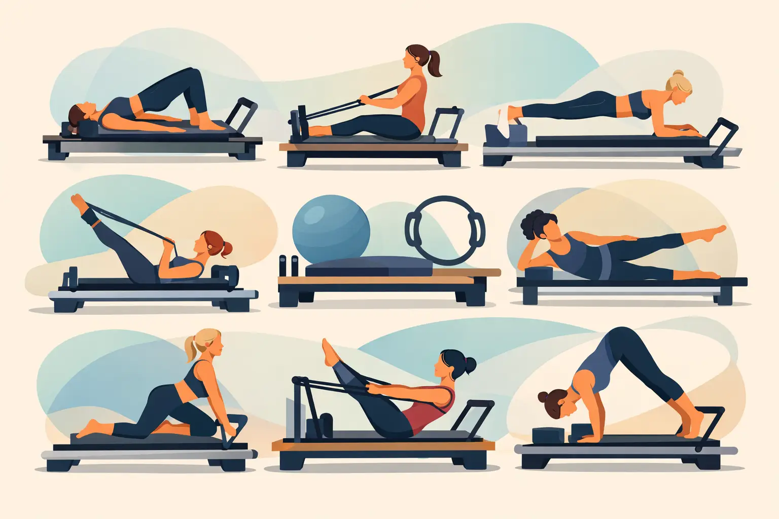 8 mejores ejercicios en reformer
