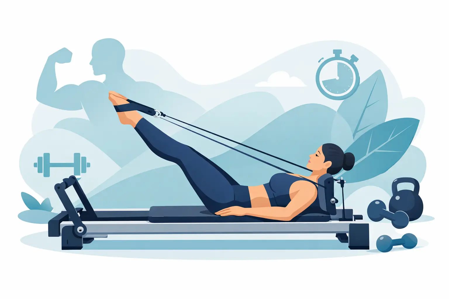 Pilates Reformer para fuerza: cómo funciona