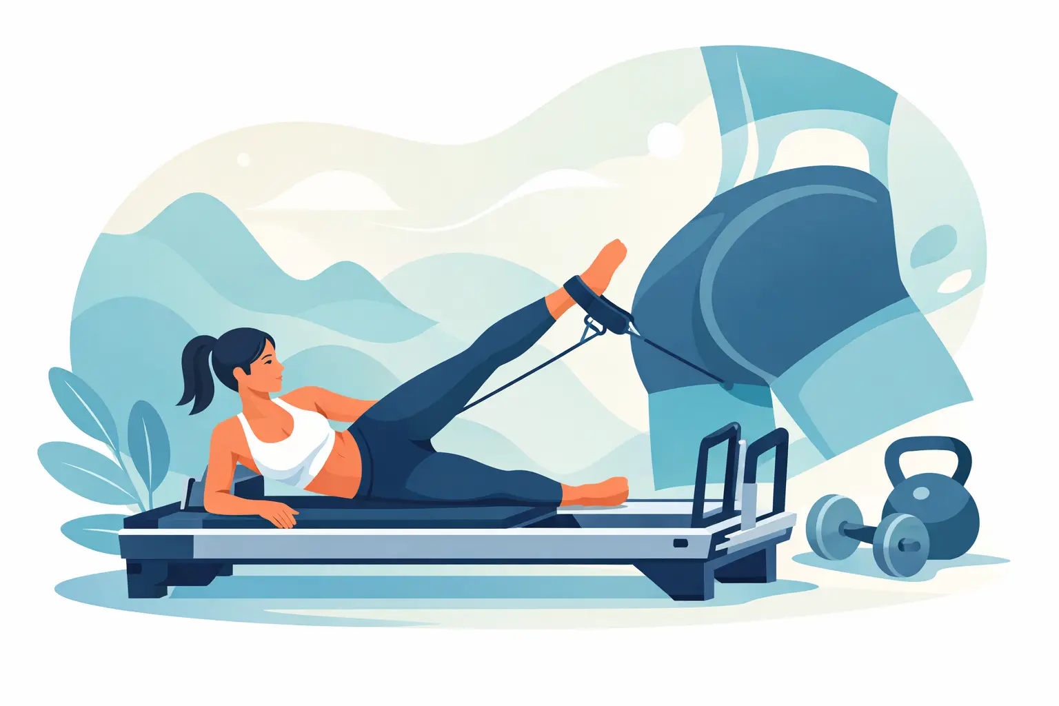 Reformer para glúteos y piernas: fuerza real