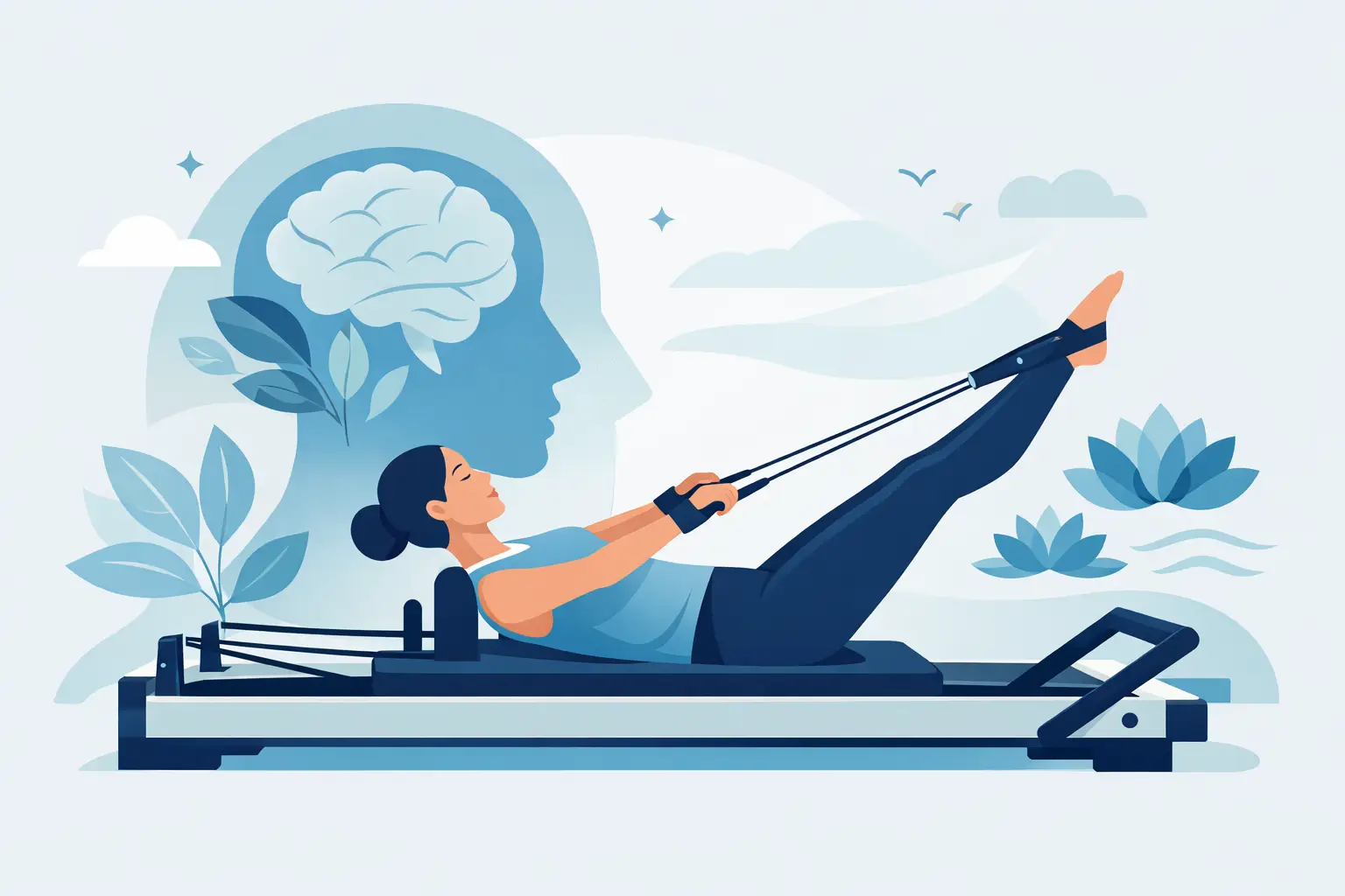 Pilates reformer para bienestar mental