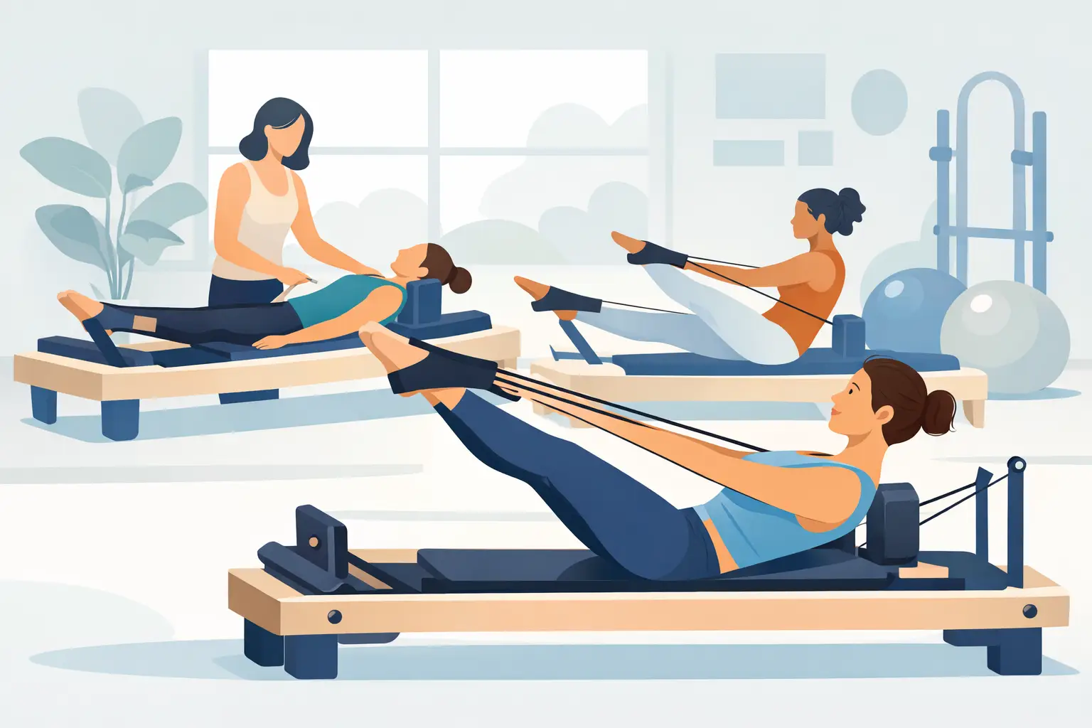 Clases reducidas de Pilates Reformer