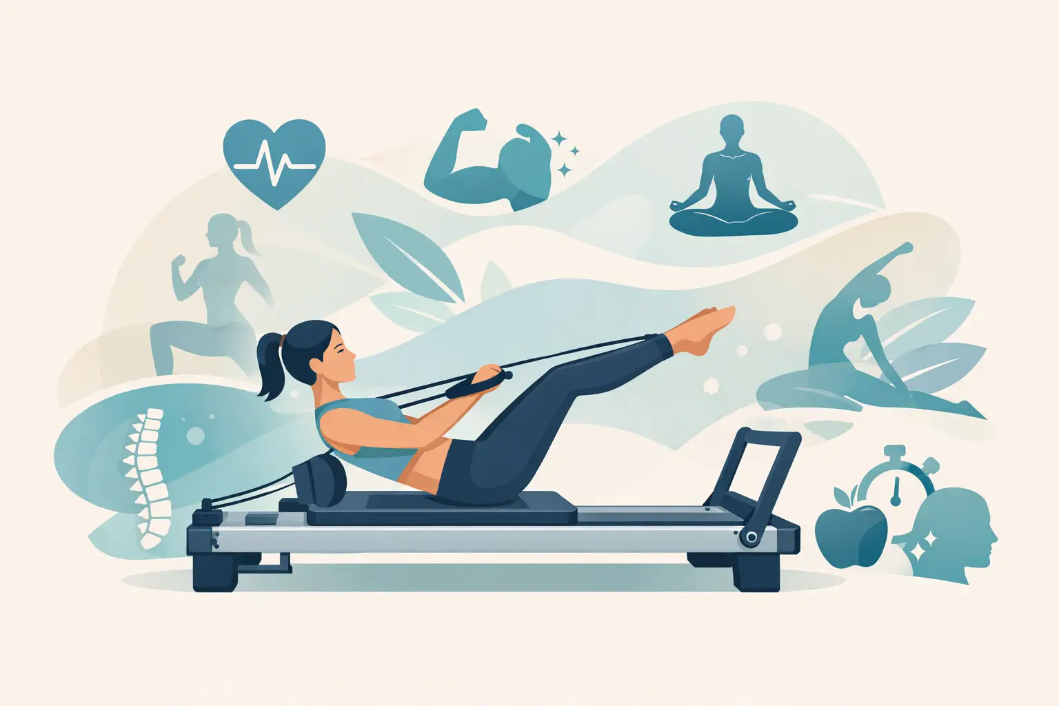 7 mejores beneficios del Pilates Reformer