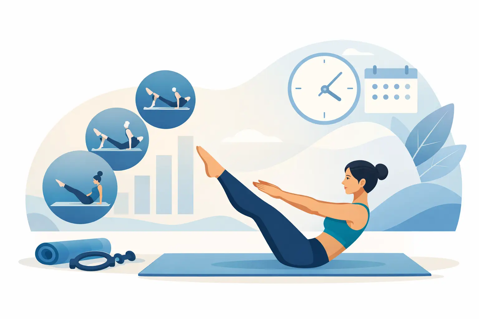 Cuántas veces hacer pilates semanalmente