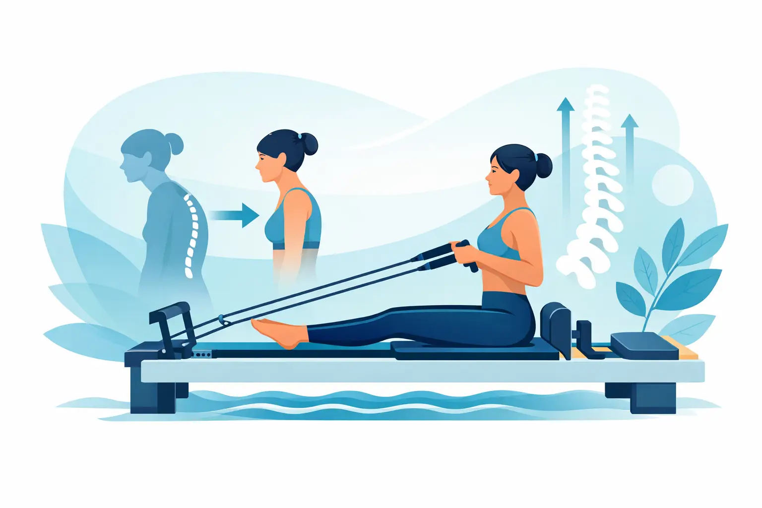 Mejores hábitos posturales con Pilates Reformer